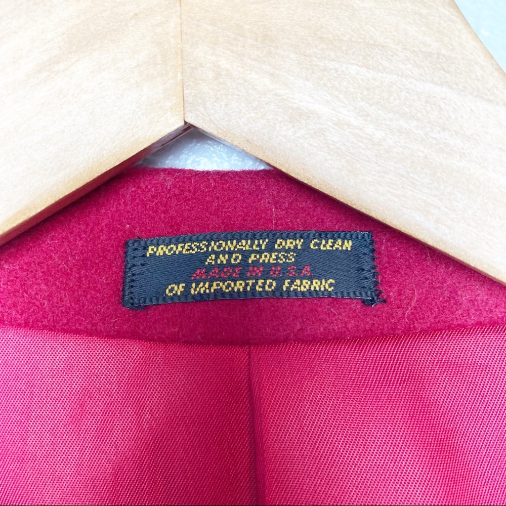 Talbots Red Wool Blazer Jacket - Picture 3 of 7